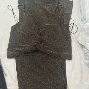 Gold Shimmer pant set